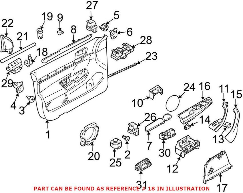 VW Courtesy Light 1K0919238A